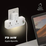 LDNIO SC2311 20W 3-Port USB Charger Extension Power Strip - Image 3