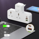 LDNIO SC2311 20W 3-Port USB Charger Extension Power Strip - Image 2