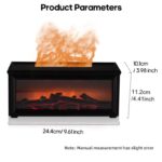 Fireplace Aromatherapy Humidifier Flame Light 150ml