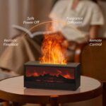 Fireplace Aromatherapy Humidifier Flame Light 150ml