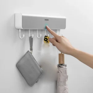 OUSUWO Wall Storage Rack Shelf with Drawers Hooks