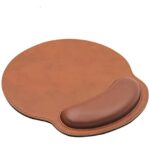 PU Leather Mouse Pad with Wrist Support – Ergonomic