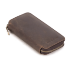 CONTACT'S FAMILY Crazy Horse Genuine Leather Zipper Watch Case - Image 10