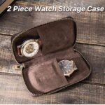CONTACT'S FAMILY Crazy Horse Genuine Leather Zipper Watch Case - Image 5