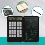 Calculator with Notepad LCD Rechargeable Writing Tablet