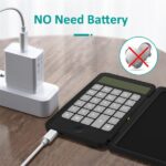 Calculator with Notepad LCD Rechargeable Writing Tablet