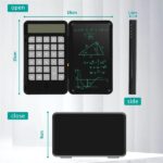 Calculator with Notepad LCD Rechargeable Writing Tablet