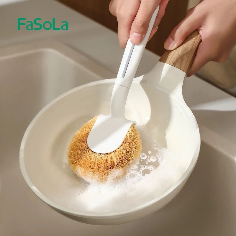 FaSoLa Natural Coconut Fiber Pot Brushes (1) FaSoLa Natural Coconut Fiber Pot Brushes