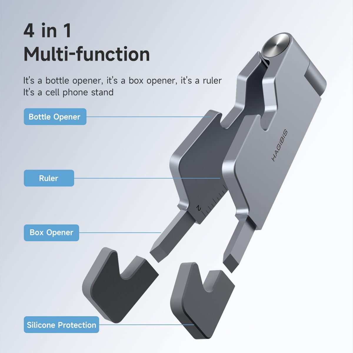 Hagibis 4-in-1 Foldable Phone Stand