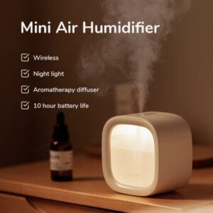 JISULIFE HU18 Mini Humidifier Rechargeable Night Light