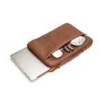 Kinmac 360° Laptop Sleeve Brown Leather