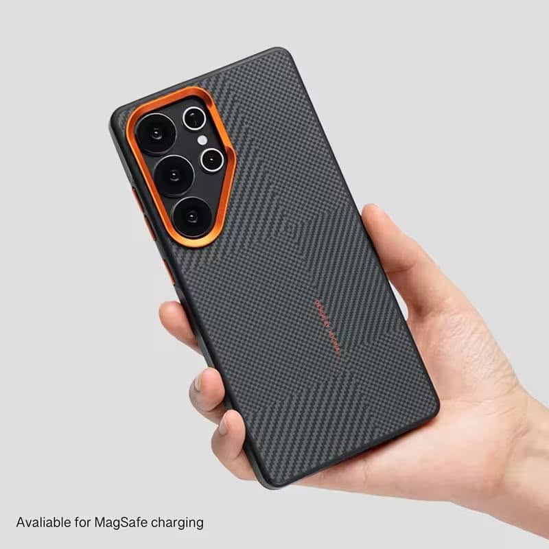 BIGC Brand Side Rubber Bumper Hard Carbon Case For Samsung Galaxy (1) BIGC Carbon Fiber Texture Case