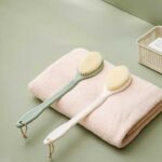 Best FaSoLa ZF-144 Nora Shower Brush – Soft Dense Bristles Foldable Bath Body Scrubber - Image 2