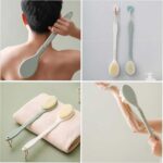 Best FaSoLa ZF-144 Nora Shower Brush – Soft Dense Bristles Foldable Bath Body Scrubber - Image 3