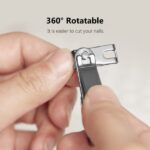 Best Huohou No Splash Nail Clippers Set with Metal Case - Image 4