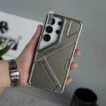 Luxury GKK Plating Camera Glass Kickstand Case for Samsung Galaxy Ultra - Image 3