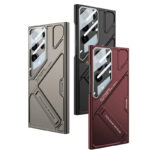 Luxury GKK Plating Camera Glass Kickstand Case