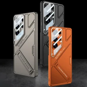 Luxury GKK Plating Camera Glass Kickstand Case