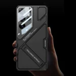 Luxury GKK Plating Camera Glass Kickstand Case