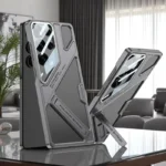 Luxury GKK Plating Camera Glass Kickstand Case for Samsung Galaxy Ultra - Image 4