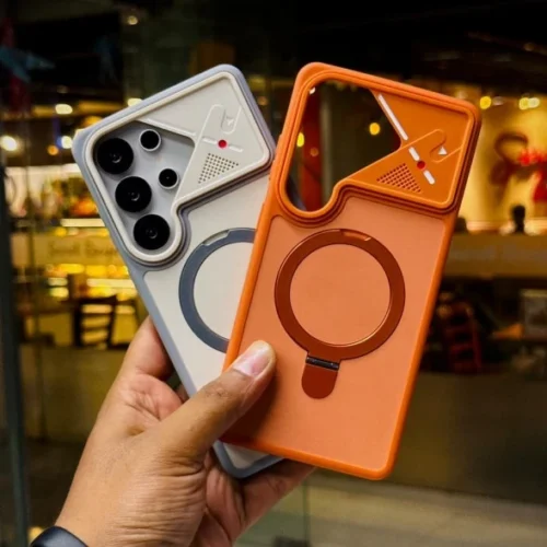 Metal MagSafe Stand Case for Samsung