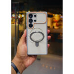Ultra Protection PU Leather MagSafe Magnetic Stand Case for Samsung Galaxy Ultra - Image 5