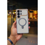 Ultra Protection PU Leather MagSafe Magnetic Stand Case for Samsung Galaxy Ultra - Image 3