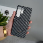Premium Woven Design Hard Slim Case for Samsung Galaxy S26 Ultra - Image 3