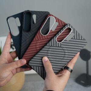 Premium Woven Design Hard Slim Case for Samsung Galaxy S26 Ultra