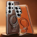 RIMBMAX PU Leather Magnetic Ring Case for Samsung Galaxy Ultra - Image 3