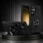 Rugged Armor Ring Stand Card Holder Case