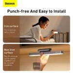 Baseus Magnetic Stepless Dimming Charging Desk Lamp – Rechargeable LED Light for Bedroom, Kitchen & Study