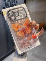 3D Butterfly Glittery Case