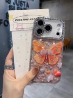 3D Butterfly Glittery Case for iPhone | Luxury Design - Image 2
