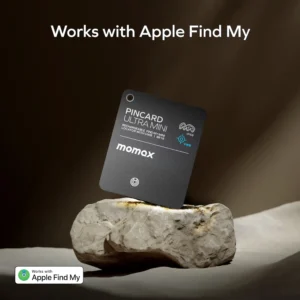 Momax PinCard Pro Mini Rechargeable Find My Tracker