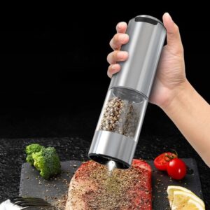 CIRCLE JOY Rechargeable Electric Salt and Pepper Grinder Set