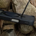 Carbon Rotating Case for iPhone with Metal Stand & MagSafe