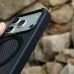 Carbon Rotating Case for iPhone with Metal Stand & MagSafe
