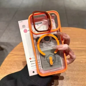 Clear Transparent MagSafe Bumper Case for iPhone