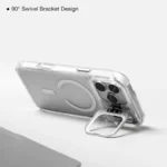 Crystal Clear MagSafe Camera Guard Stand Case for iPhone - Image 6