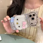 Cute Hello Kitty Faux Diamond Case for iPhone - Image 6