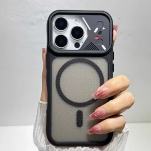Cyber Grid Frosted MagSafe iPhone Case