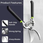 Deli Treated Bypass Pruning Shears