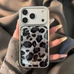 Electroplated Leopard Design Case for iPhone