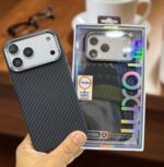 Luxo Life Premium Carbon Fiber Texture Reflective MagSafe Case for iPhone - Image 4
