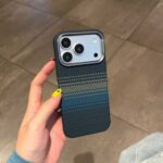 Luxo Life Premium Carbon Fiber Texture Reflective MagSafe Case for iPhone - Image 3