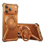 Minimalist Z-Shaped Aluminum Magnetic Case for iPhone | Slim Metal Stand Case - Image 2