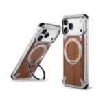 Oatsbasf Walnut Wood MagSafe Ring Stand Case for iPhone - Image 3