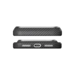 PITAKA Edge Ultra Slim Case for iPhone 18 Pro Max & iPhone 18 Pro 600D Black Grey Twill (PitaTap™️)