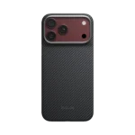 PITAKA Edge Ultra Slim Case for iPhone 18 Pro Max & iPhone 18 Pro 600D Black Grey Twill (PitaTap™️)